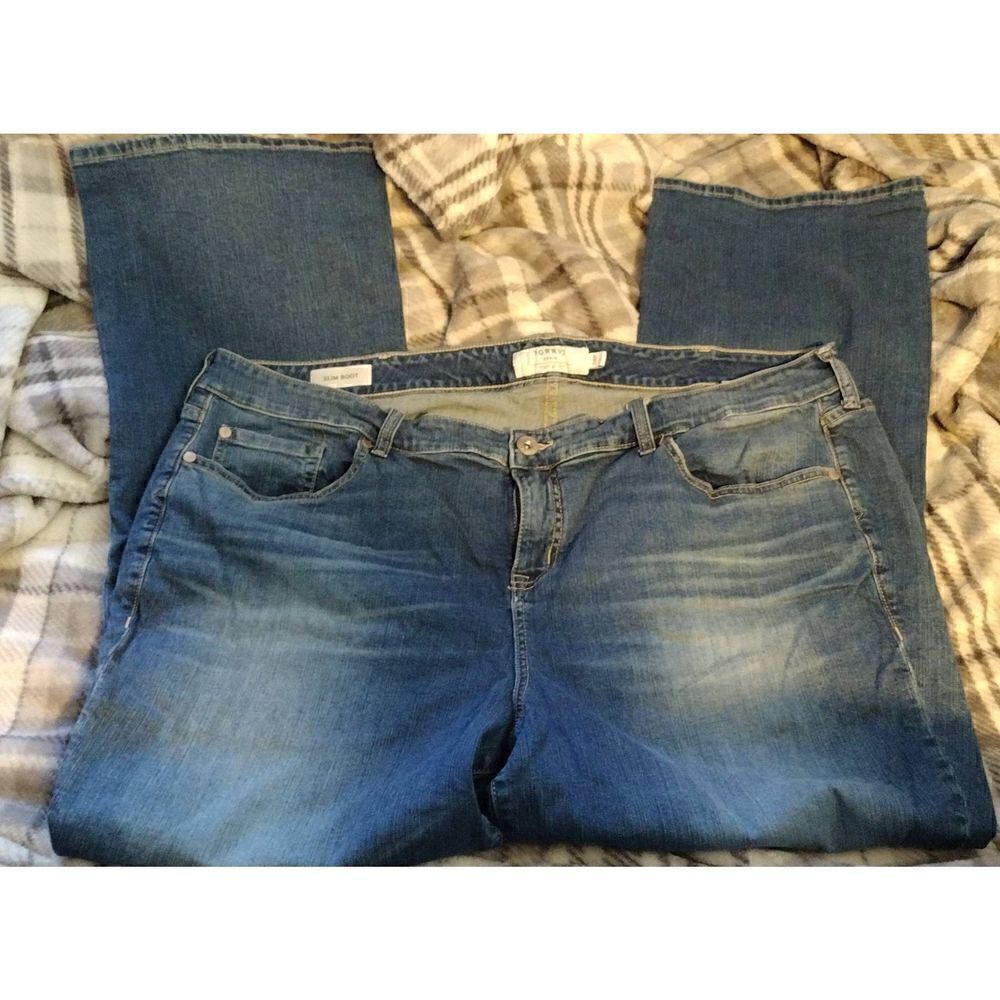 Torrid Skinny Boot Denim Jeans Size 24R Waist 24' Rise 12' Inseam 32.5'